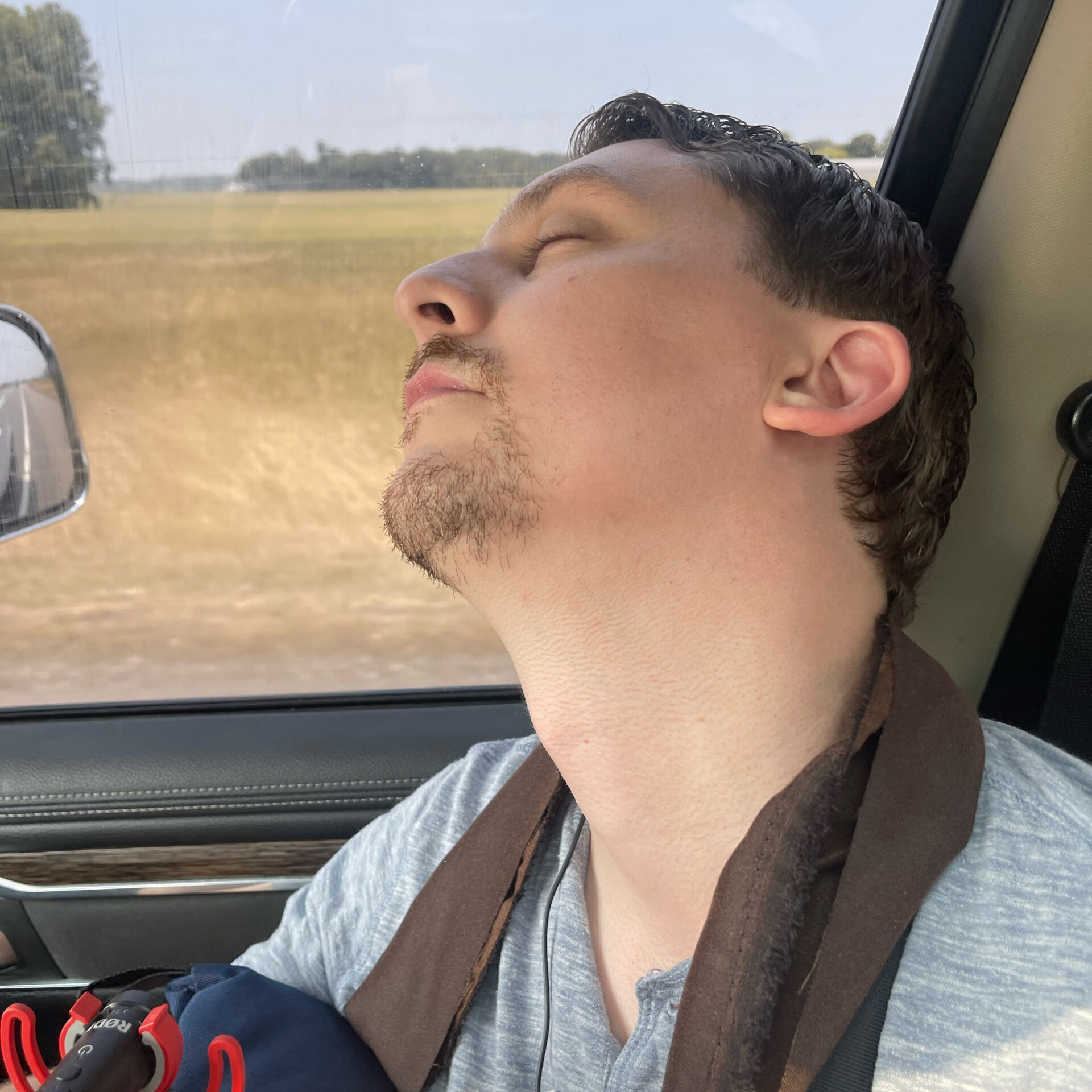 S3 Trip 4 - Ethan catches up on z's when he can.